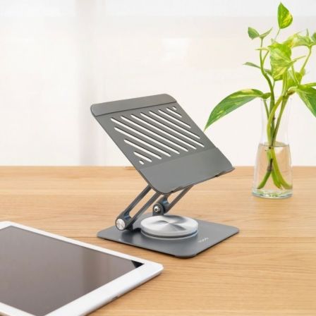 Tooq Soporte Elevador Plegable 360° Gris Oscuro PH-NARVI-G